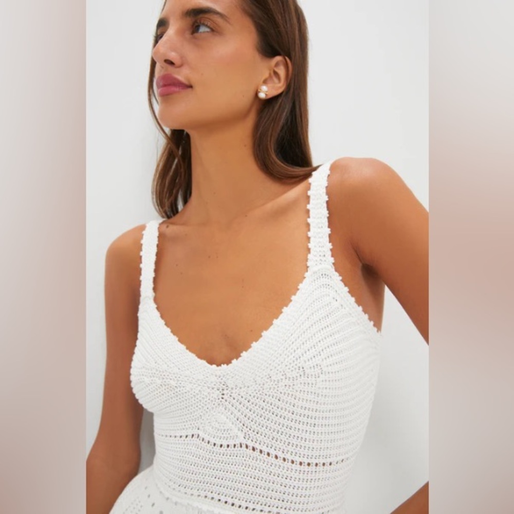 Moon River Ivory Knit Midi Dress - Picture 3 of 6